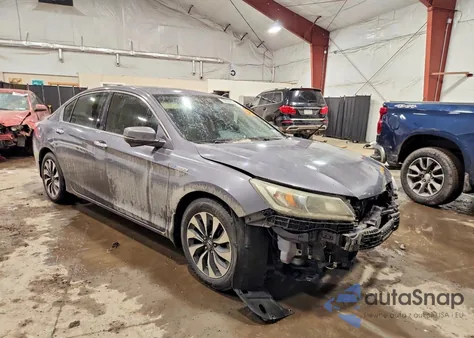 2015 Honda Accord Hybrid из США, поврежденный, VIN 1HGCR6F38FA002154